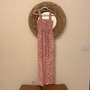 Seraphine Pink Floral Maternity Maxi Dress